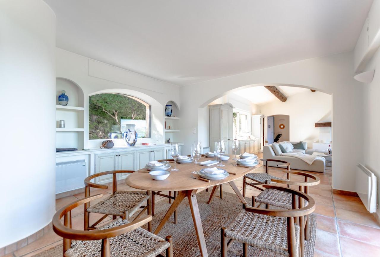 Superbe Villa, Incroyable Vue Mer, Piscine Chauffee, Climatisee Sainte-Maxime Exterior foto