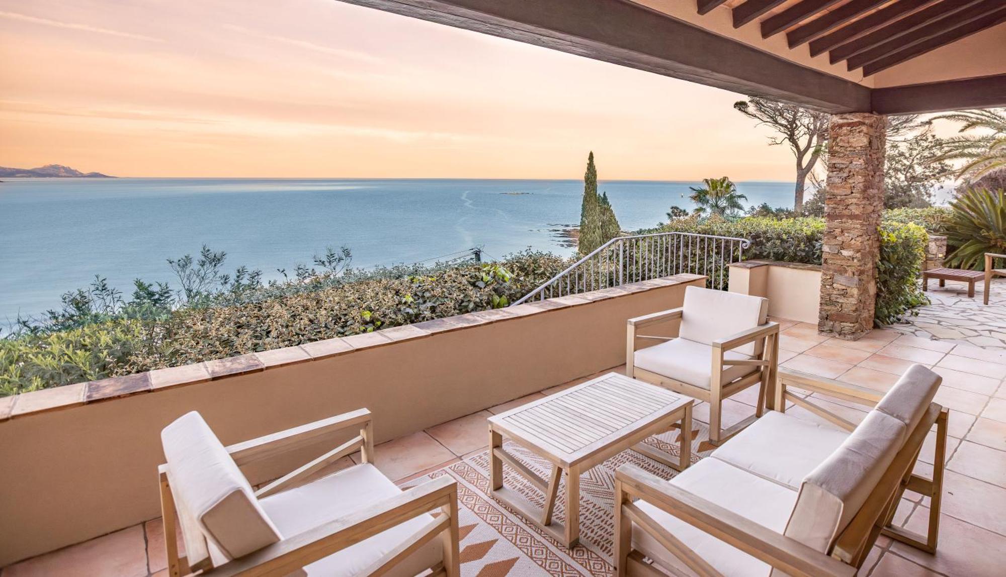Superbe Villa, Incroyable Vue Mer, Piscine Chauffee, Climatisee Sainte-Maxime Exterior foto